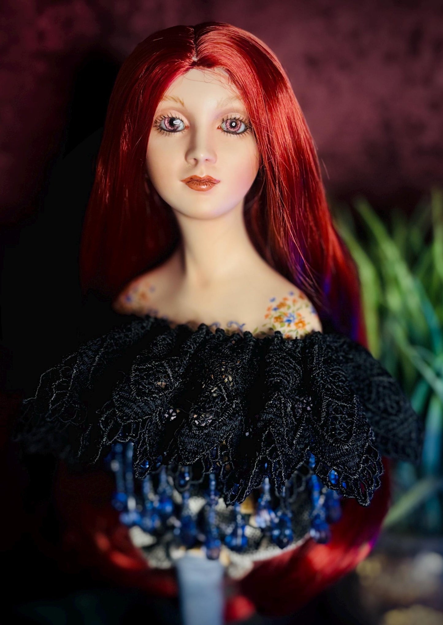 Haunted Dolls - OOAK handmade vessel- Shadow Witch Spirit- Ancient- Powerful Spiritual