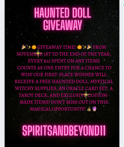 Haunted Doll - Positive Fairy Spirit Guide- Paranormal - Magical- Mystical- Spiritual