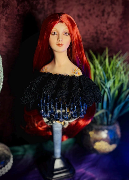 Haunted Dolls - OOAK handmade vessel- Shadow Witch Spirit- Ancient- Powerful Spiritual