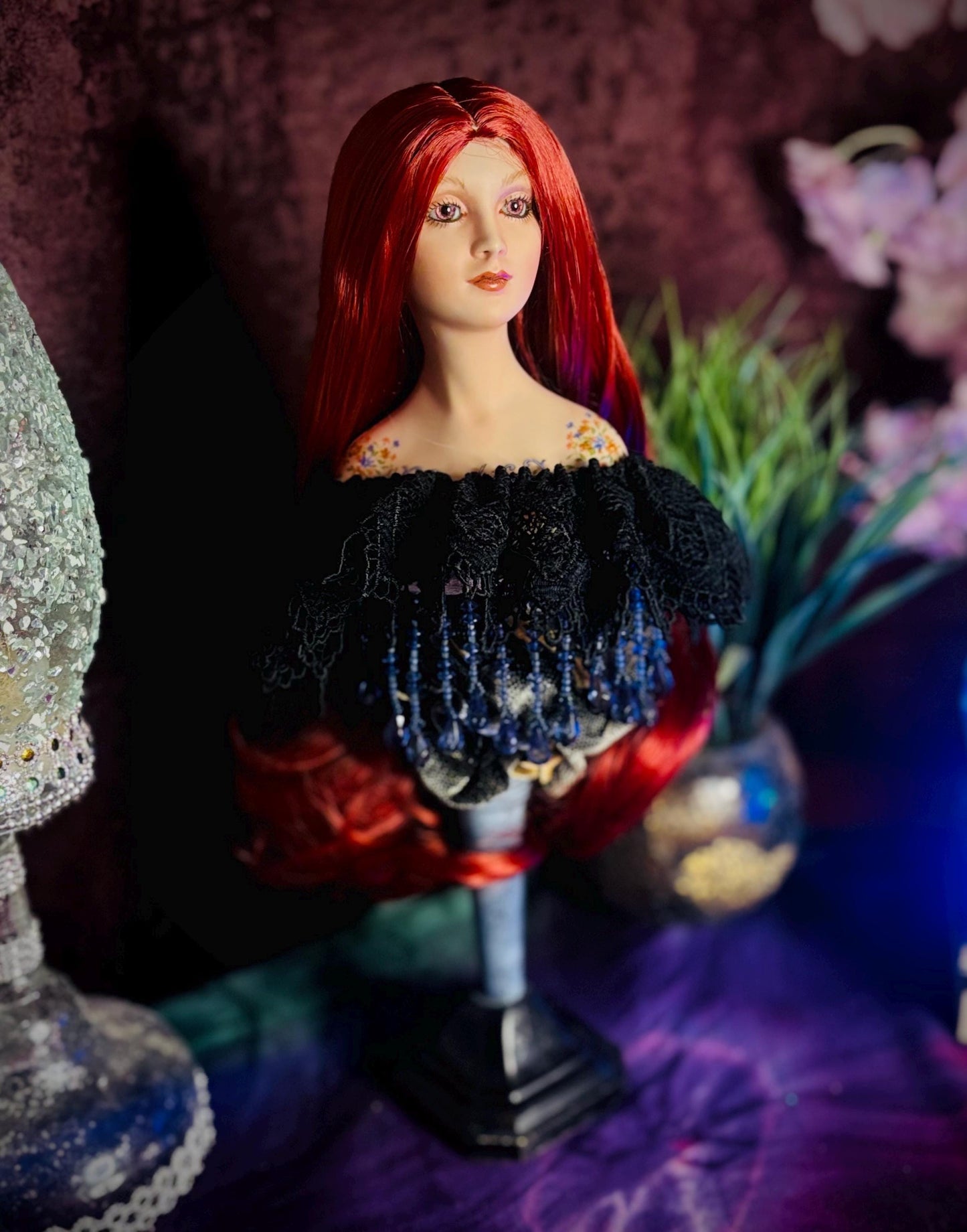 Haunted Dolls - OOAK handmade vessel- Shadow Witch Spirit- Ancient- Powerful Spiritual