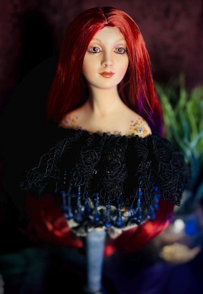 Haunted Dolls - OOAK handmade vessel- Shadow Witch Spirit- Ancient- Powerful Spiritual