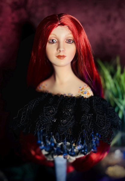 Haunted Dolls - OOAK handmade vessel- Shadow Witch Spirit- Ancient- Powerful Spiritual