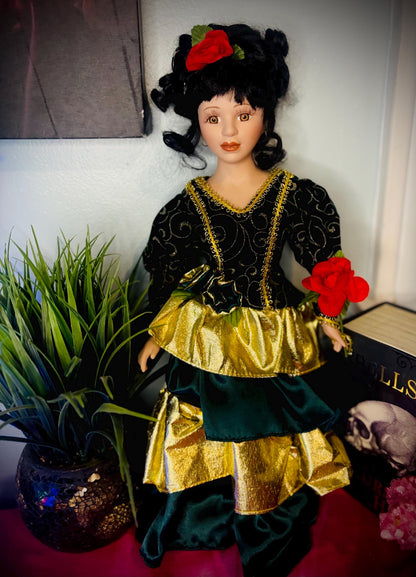 Ancient Bruja Spirit Companion – Protection, Spellwork, Manifestation & Justice | Haunted Doll Vessel