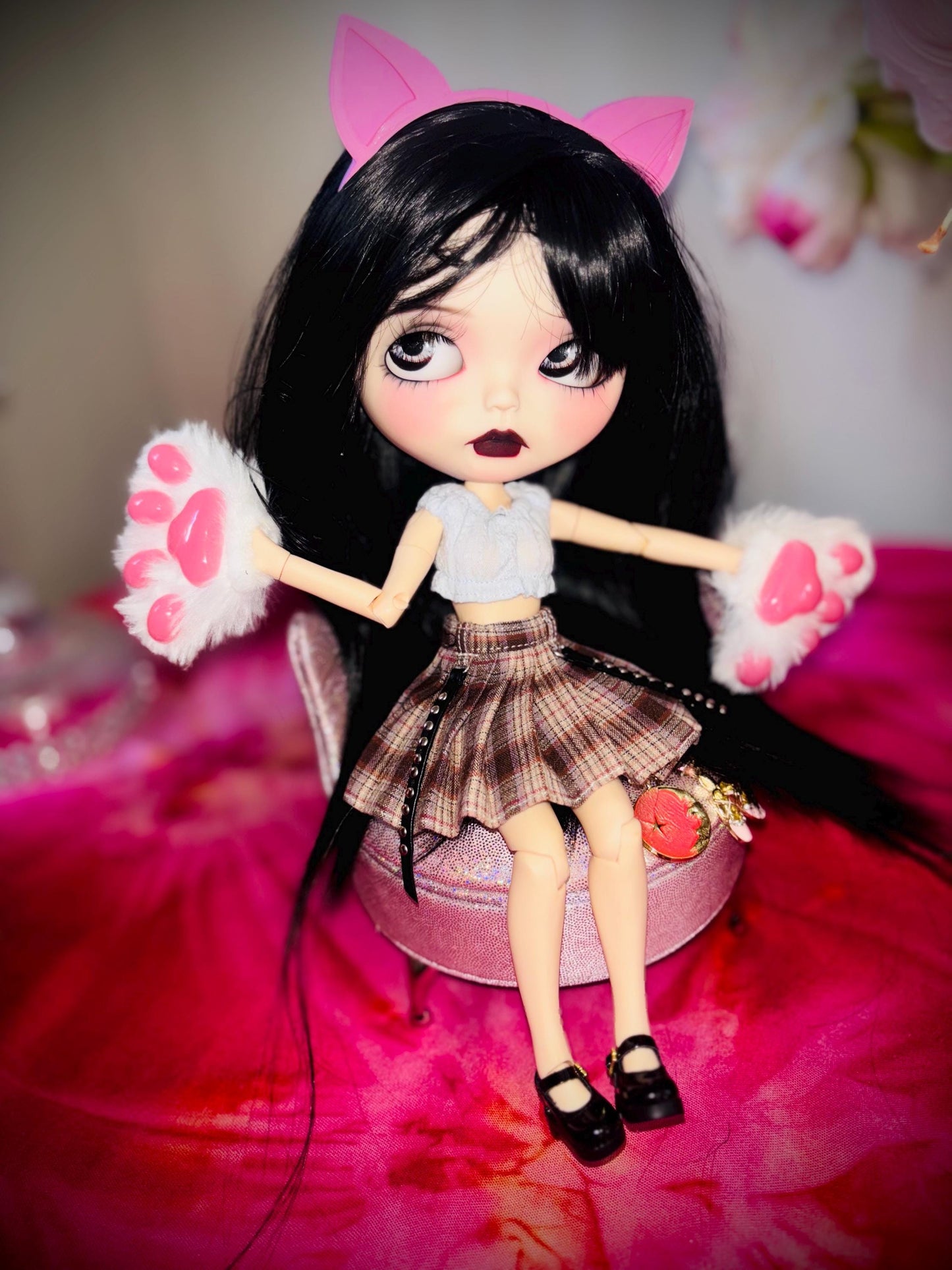 Haunted Doll Vexie- Feline Familiar- Custome Blythe Doll- Highly Active Spirited Companion