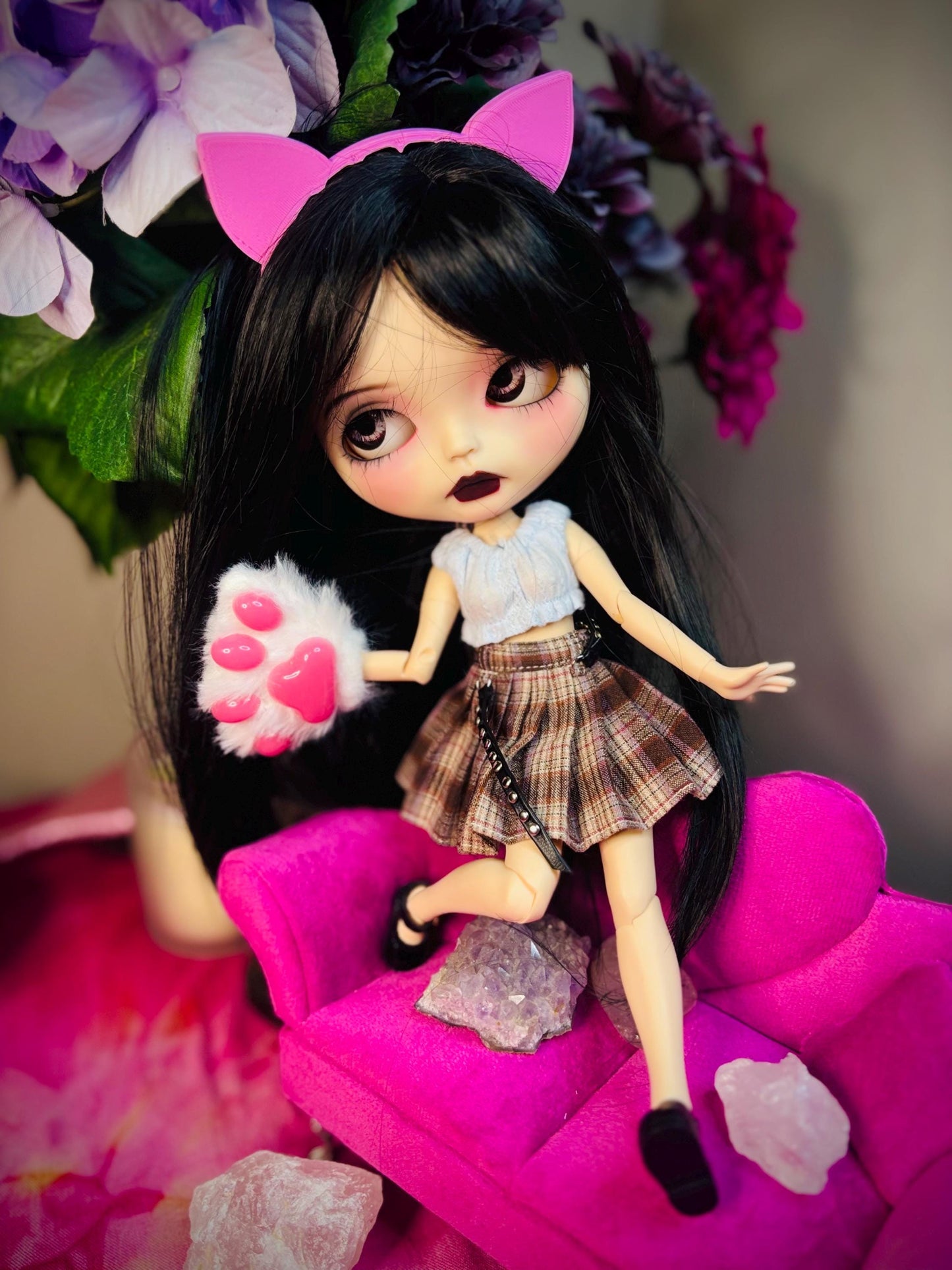 Haunted Doll Vexie- Feline Familiar- Custome Blythe Doll- Highly Active Spirited Companion
