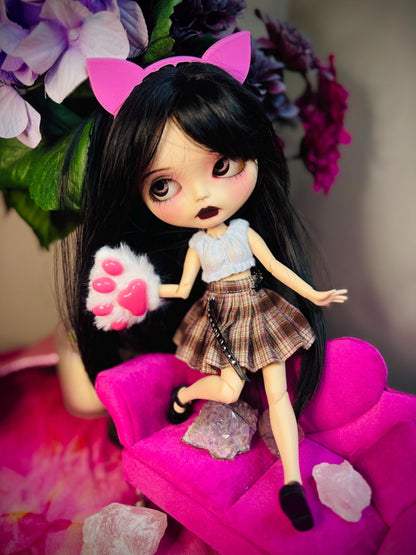Haunted Doll Vexie- Feline Familiar- Custome Blythe Doll- Highly Active Spirited Companion