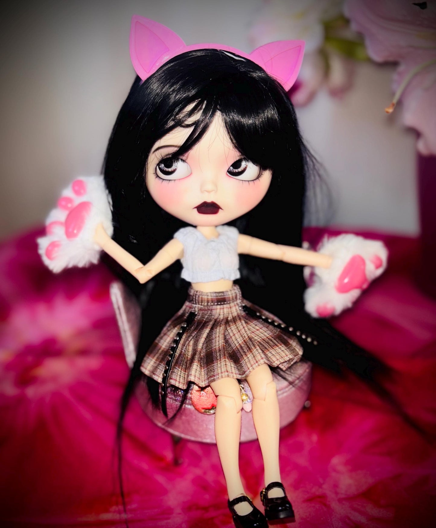 Haunted Doll Vexie- Feline Familiar- Custome Blythe Doll- Highly Active Spirited Companion