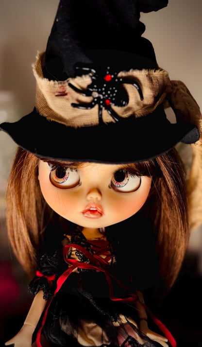 Ebony –Haunted Doll, Custome Made OOAK Blythe doll- Dark Witch- Baneful Workings, protection, strong bond