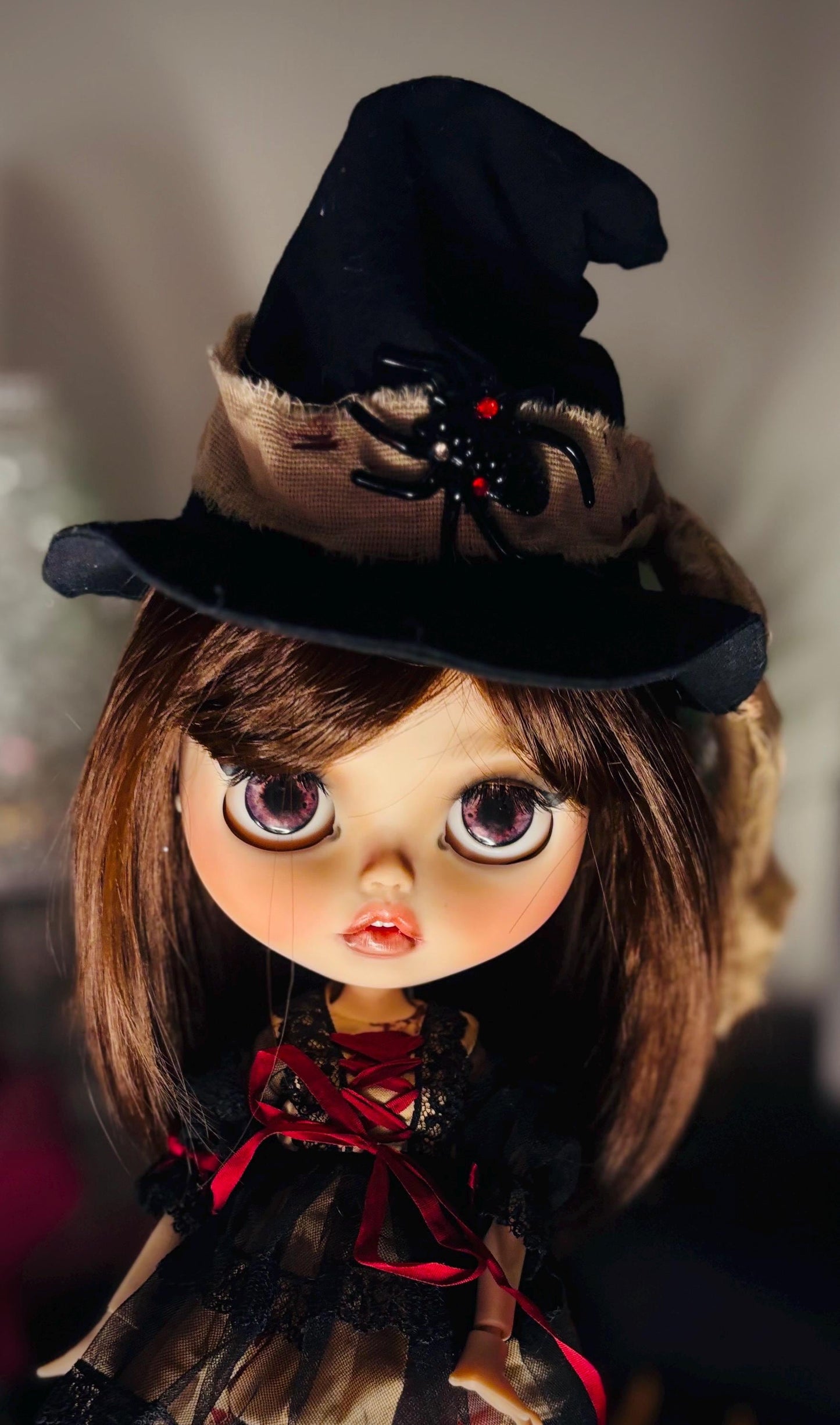 Ebony –Haunted Doll, Custome Made OOAK Blythe doll- Dark Witch- Baneful Workings, protection, strong bond