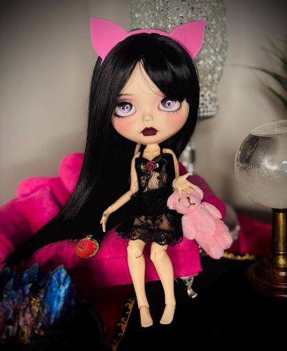 Haunted Doll Vexie- Feline Familiar- Custome Blythe Doll- Highly Active Spirited Companion