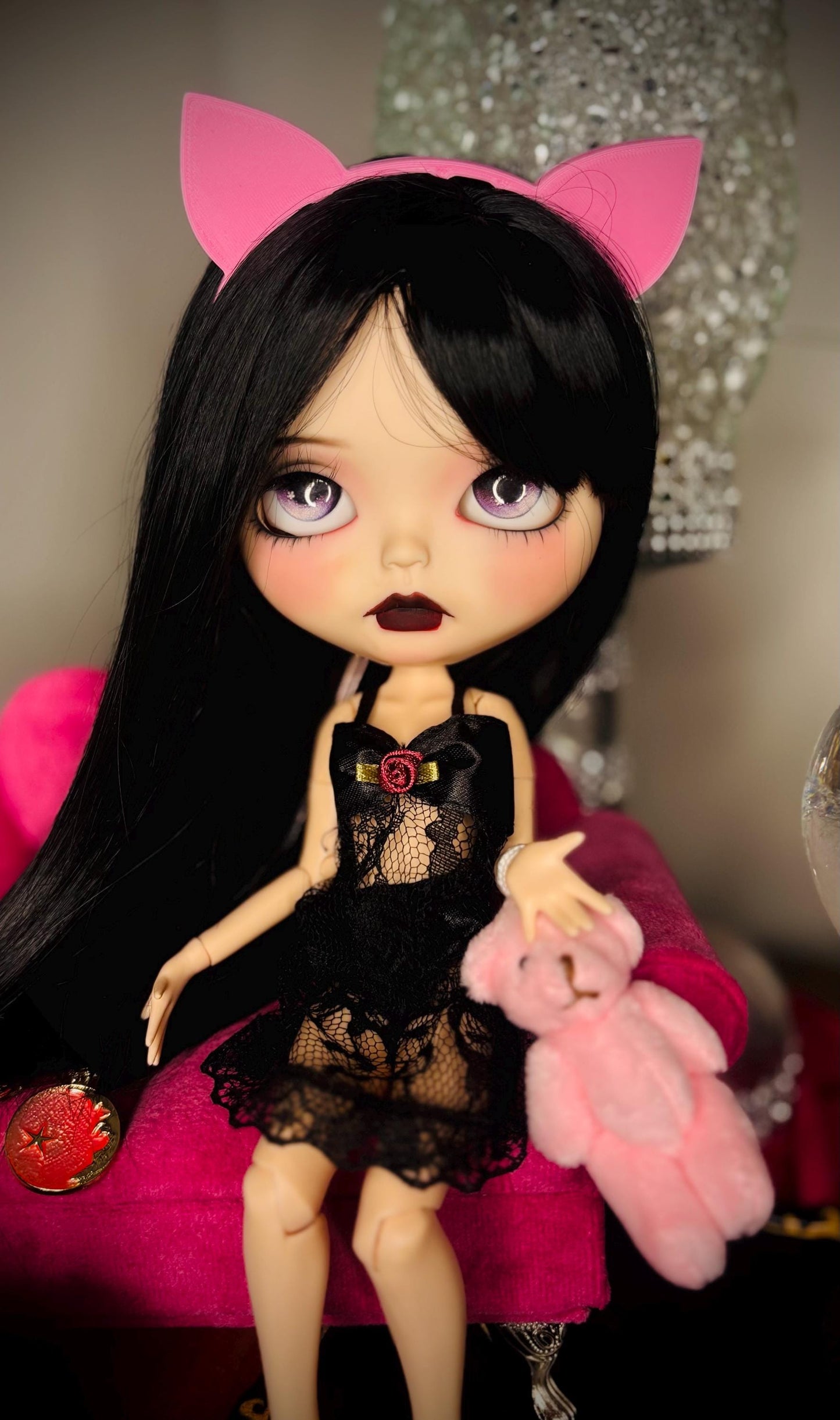 Haunted Doll Vexie- Feline Familiar- Custome Blythe Doll- Highly Active Spirited Companion