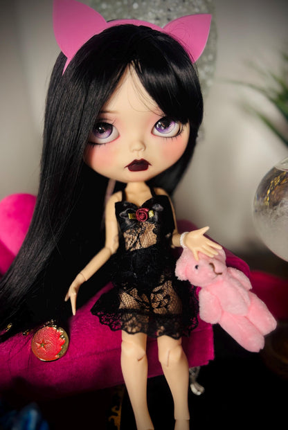 Haunted Doll Vexie- Feline Familiar- Custome Blythe Doll- Highly Active Spirited Companion