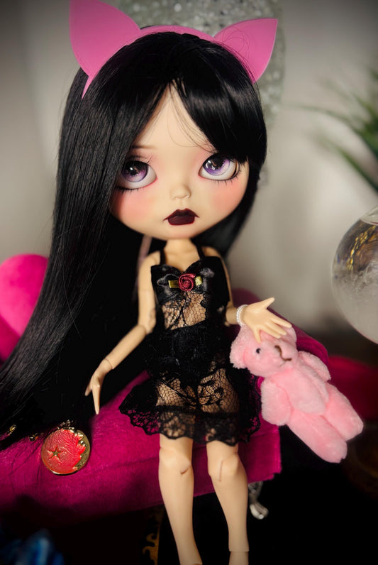 Haunted Doll Vexie- Feline Familiar- Custome Blythe Doll- Highly Active Spirited Companion